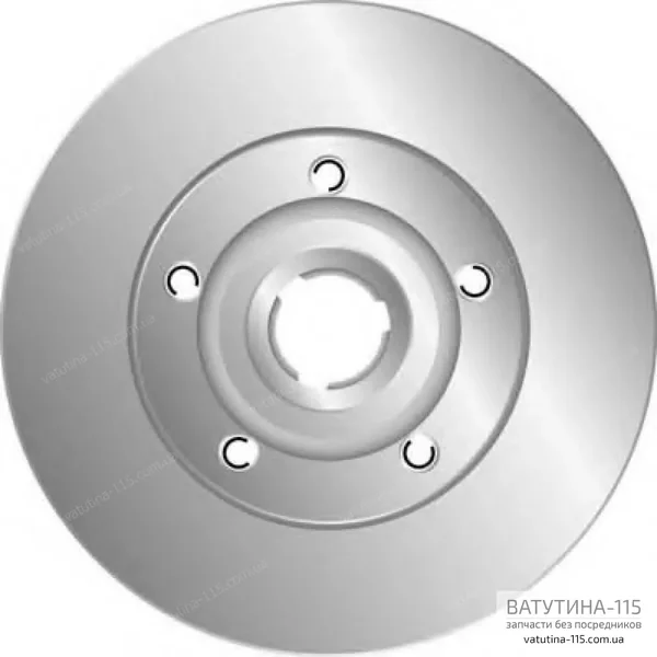 Диск тормозной задний 245x10