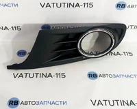 Решітка бампера L +отв. пр/тум. +хром. накладка (-GTI)