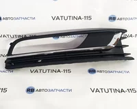 Решетка бампера R + 1 хром. молдинг